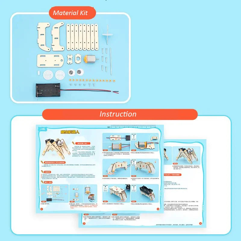 DIY Science Toys Children Educational STEM Kits Car Dinosaur Model Technologia Experimental Tool Wood Puzzle Games School Supply