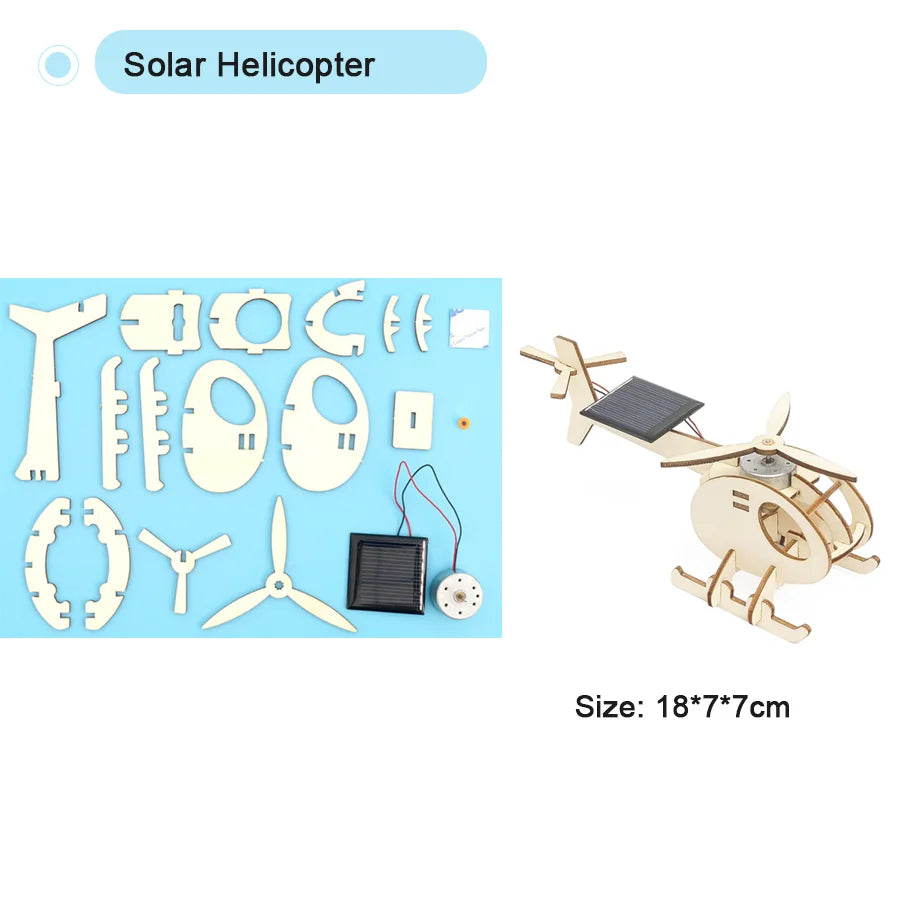 DIY Science Toys Children Educational STEM Kits Car Dinosaur Model Technologia Experimental Tool Wood Puzzle Games School Supply
