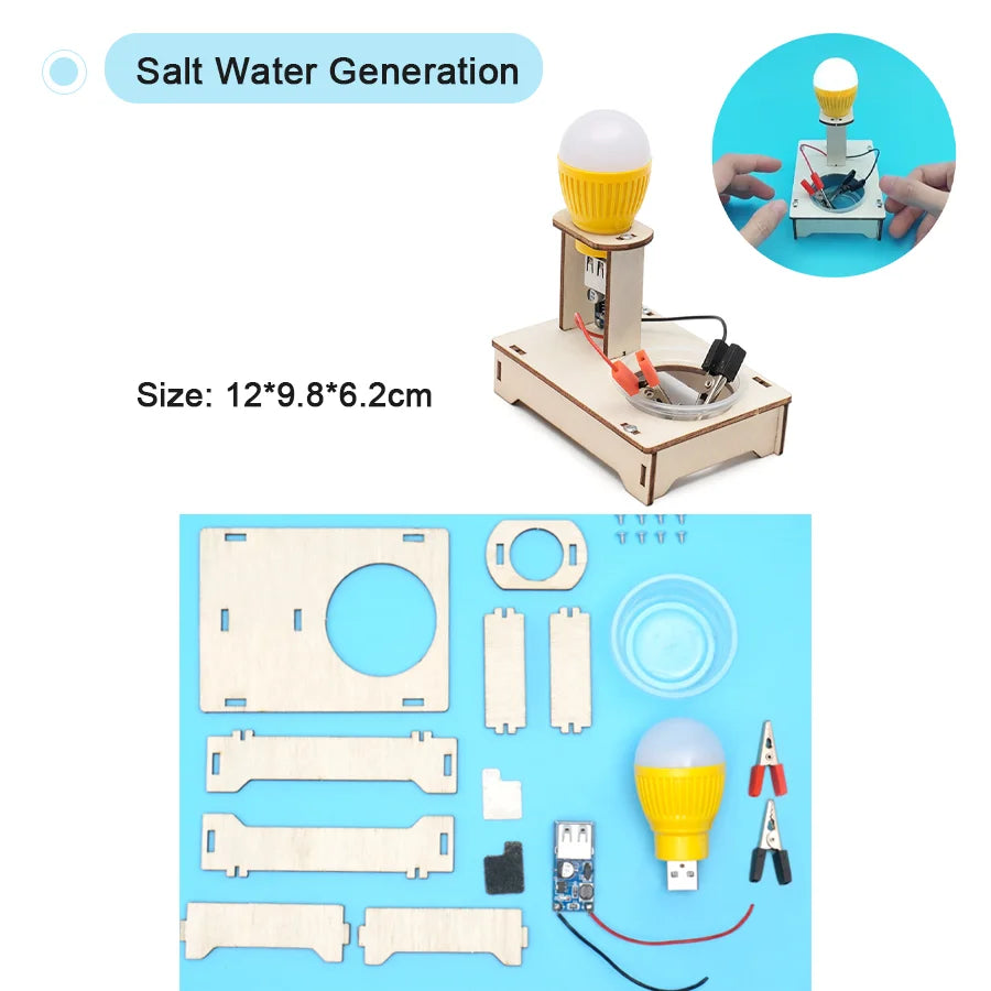 DIY Science Toys Children Educational STEM Kits Car Dinosaur Model Technologia Experimental Tool Wood Puzzle Games School Supply