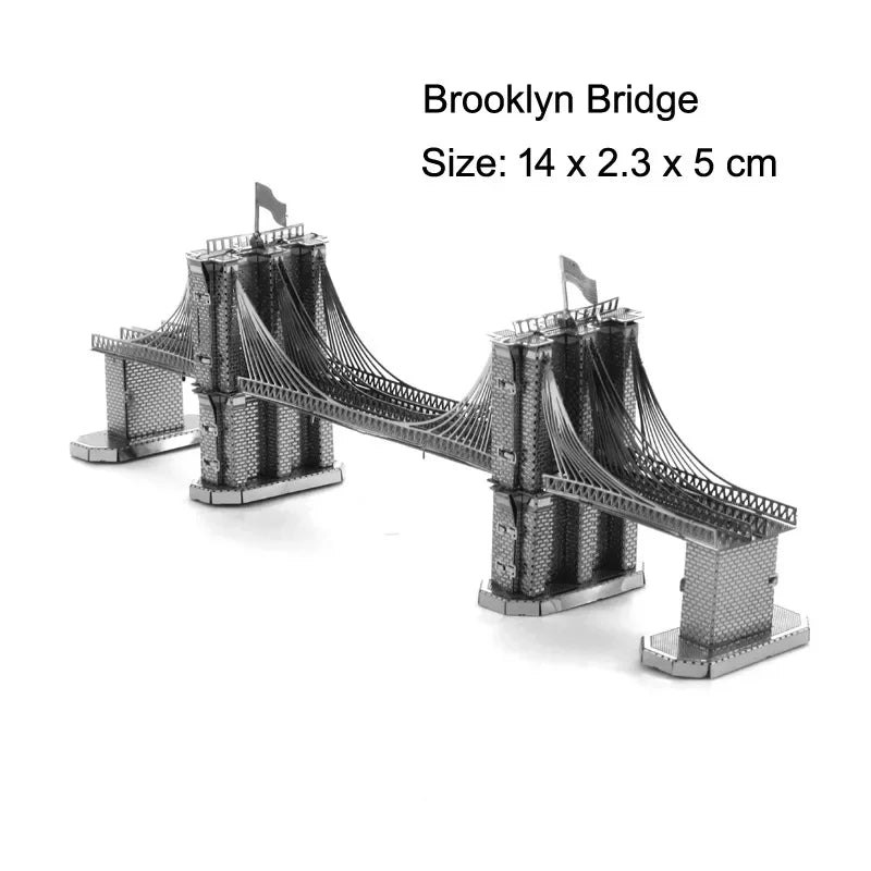 Fradoo 3D Metal Puzzle Yue Yang Tower - Chinese Classical Architecture DIY Model Kit, Laser Cut Alloy Jigsaw Assembly - Educational Building Toy Gift for Adults, Teens, Kids 14+
