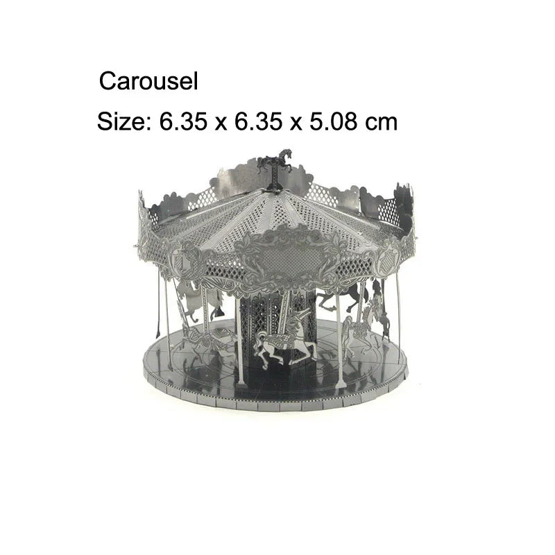 Fradoo 3D Metal Puzzle Yue Yang Tower - Chinese Classical Architecture DIY Model Kit, Laser Cut Alloy Jigsaw Assembly - Educational Building Toy Gift for Adults, Teens, Kids 14+