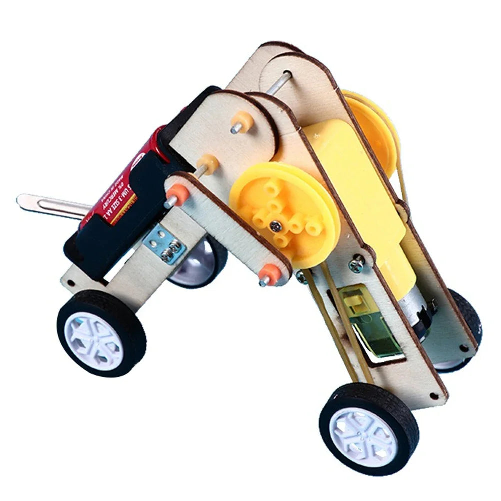 Hydraulic Lift Science Kit for Kids - DIY Educational Physics Experiment Toy | Wooden Building Model for School Projects Ages 6+ | Atmospheric Pressure Learning Set