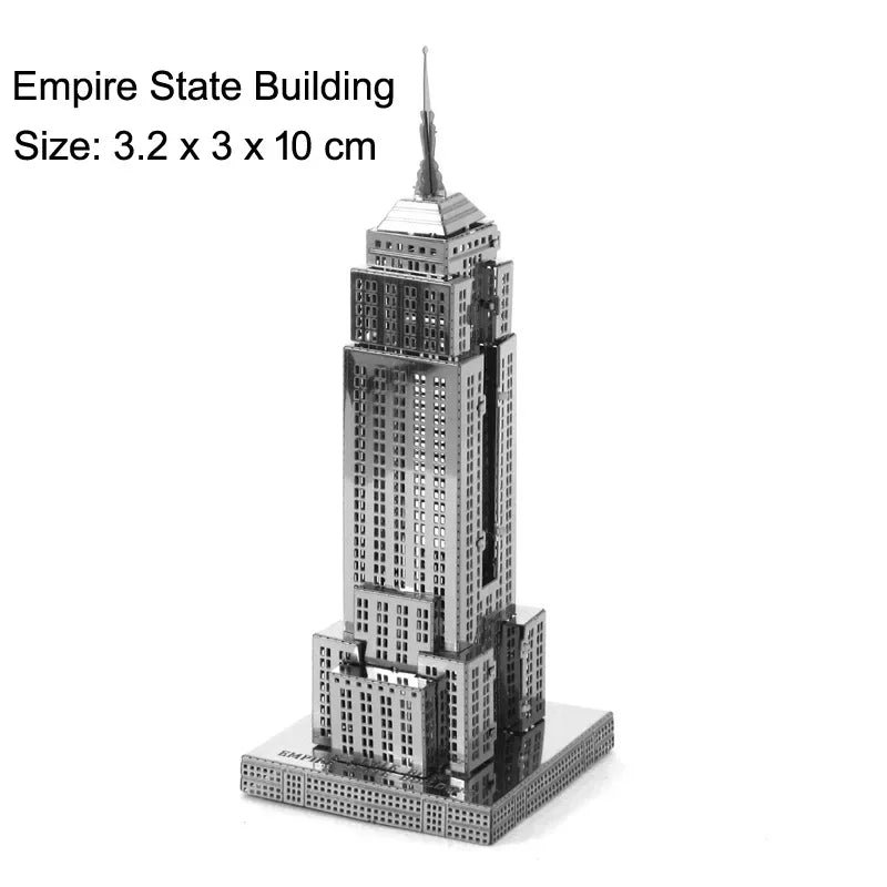 Fradoo 3D Metal Puzzle Yue Yang Tower - Chinese Classical Architecture DIY Model Kit, Laser Cut Alloy Jigsaw Assembly - Educational Building Toy Gift for Adults, Teens, Kids 14+