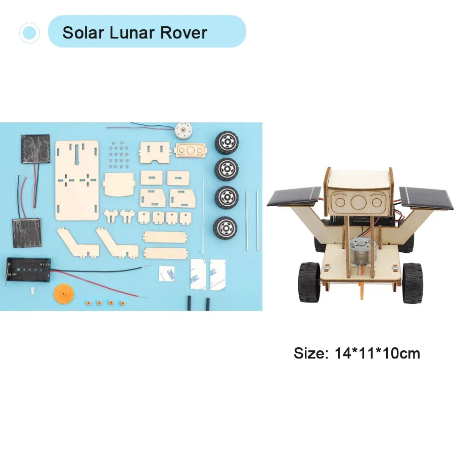 DIY Science Toys Children Educational STEM Kits Car Dinosaur Model Technologia Experimental Tool Wood Puzzle Games School Supply