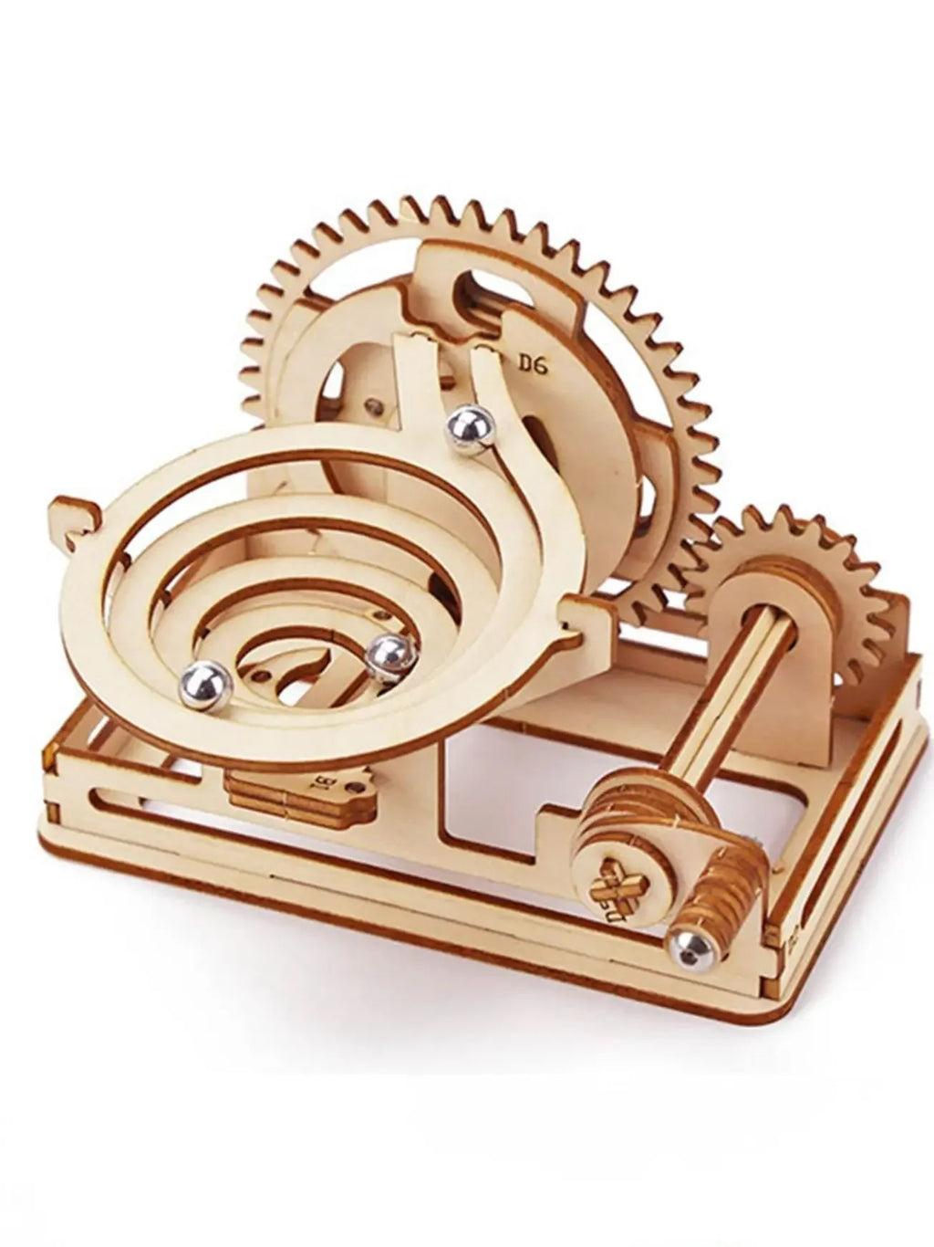 3D Wooden Marble Run Puzzle Kit - DIY Spiral Track Building Set for Adults & Teens | Mechanical Engineering Model STEM Project Ages 14+