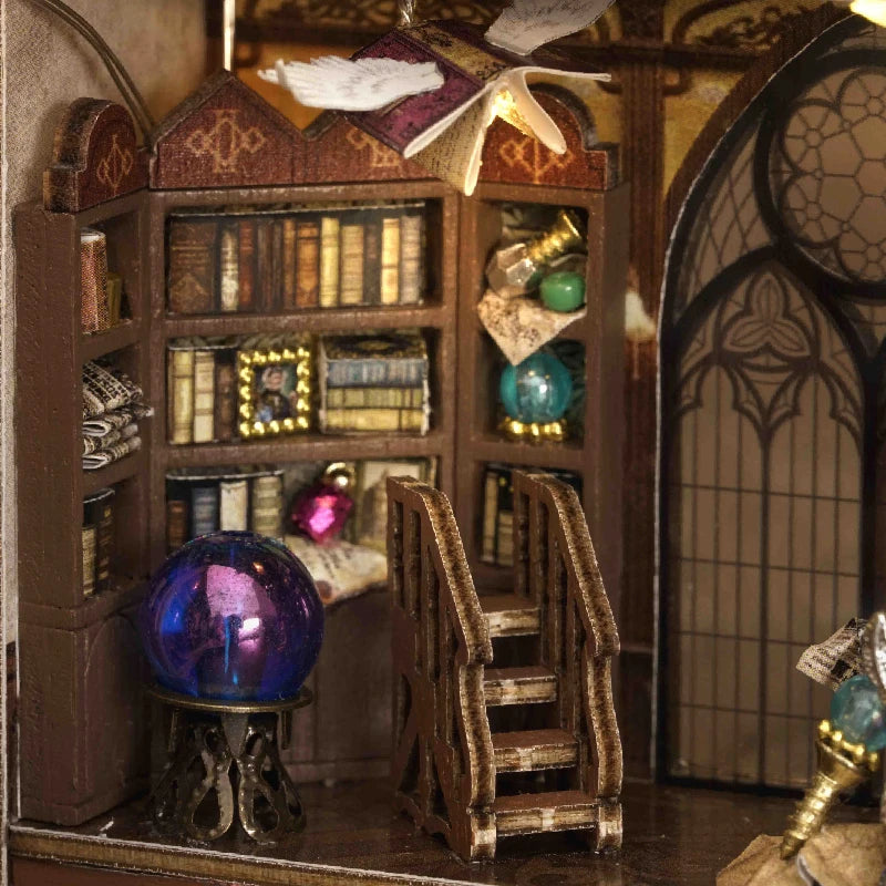DIY Wooden Miniature Dollhouse Kit with LED Lighting & Furniture - 3D Assembly Model Building Set | Adult Craft Project & Home Decor Gift 14+