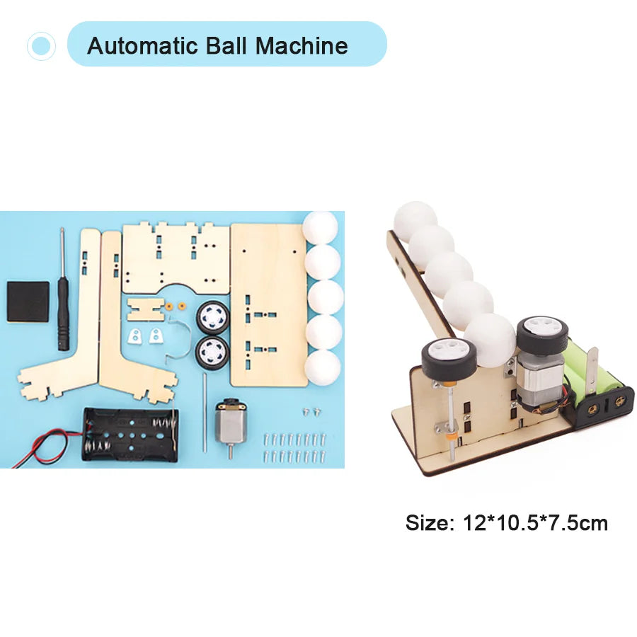 DIY Science Toys Children Educational STEM Kits Car Dinosaur Model Technologia Experimental Tool Wood Puzzle Games School Supply