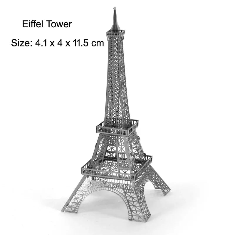 Fradoo 3D Metal Puzzle Yue Yang Tower - Chinese Classical Architecture DIY Model Kit, Laser Cut Alloy Jigsaw Assembly - Educational Building Toy Gift for Adults, Teens, Kids 14+