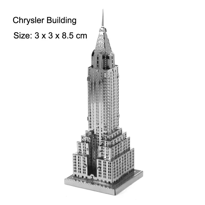 Fradoo 3D Metal Puzzle Yue Yang Tower - Chinese Classical Architecture DIY Model Kit, Laser Cut Alloy Jigsaw Assembly - Educational Building Toy Gift for Adults, Teens, Kids 14+
