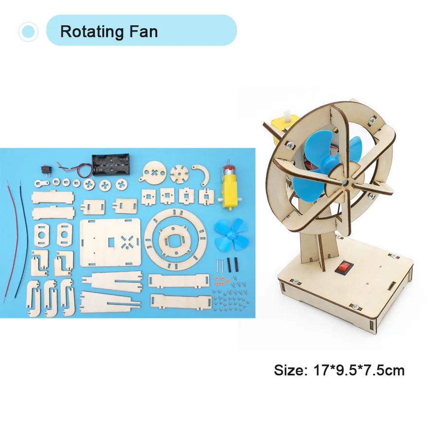 DIY Science Toys Children Educational STEM Kits Car Dinosaur Model Technologia Experimental Tool Wood Puzzle Games School Supply