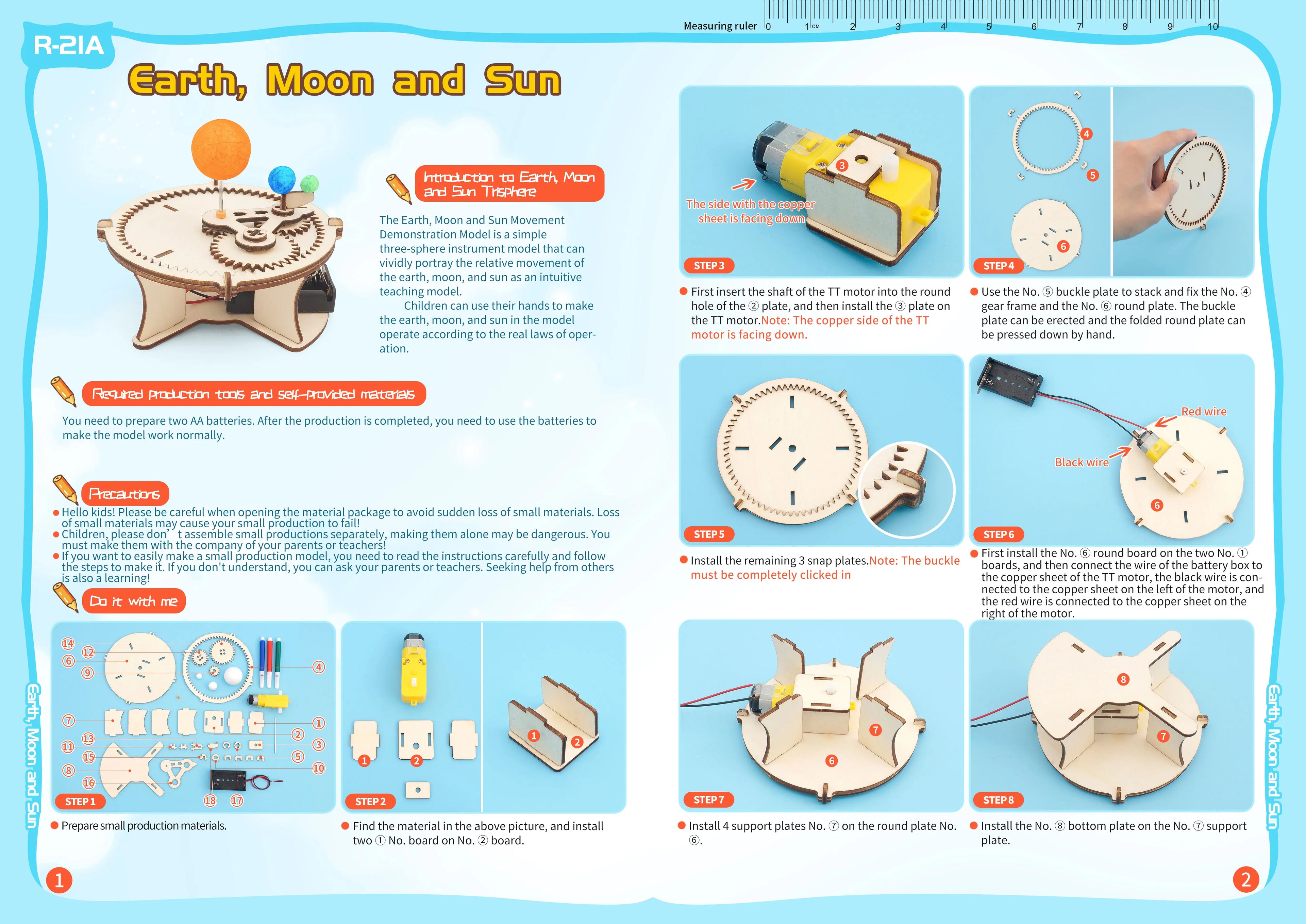 DIY Science Toys Children Educational STEM Kits Car Dinosaur Model Technologia Experimental Tool Wood Puzzle Games School Supply