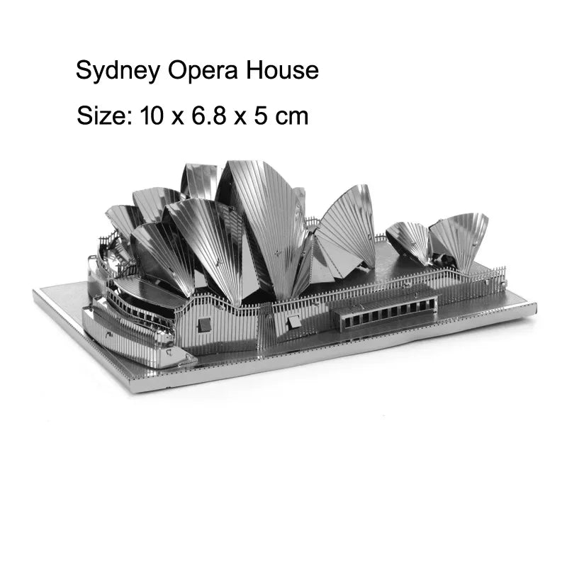 Fradoo 3D Metal Puzzle Yue Yang Tower - Chinese Classical Architecture DIY Model Kit, Laser Cut Alloy Jigsaw Assembly - Educational Building Toy Gift for Adults, Teens, Kids 14+