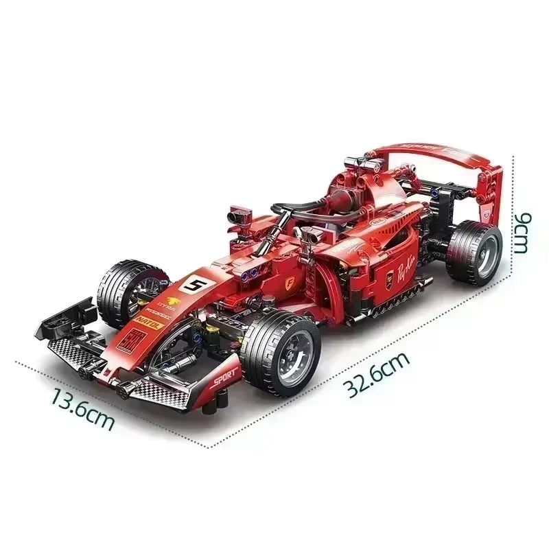 F1 Racing Car Building Set 1639 Pieces - Compatible Technic Formula 1 Race Car Model Kit for Adults - DIY Display Building Blocks Gift (Blue RB20 Style)