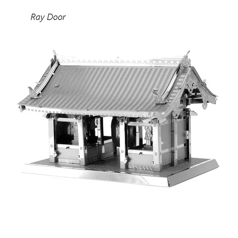 Fradoo 3D Metal Puzzle Yue Yang Tower - Chinese Classical Architecture DIY Model Kit, Laser Cut Alloy Jigsaw Assembly - Educational Building Toy Gift for Adults, Teens, Kids 14+