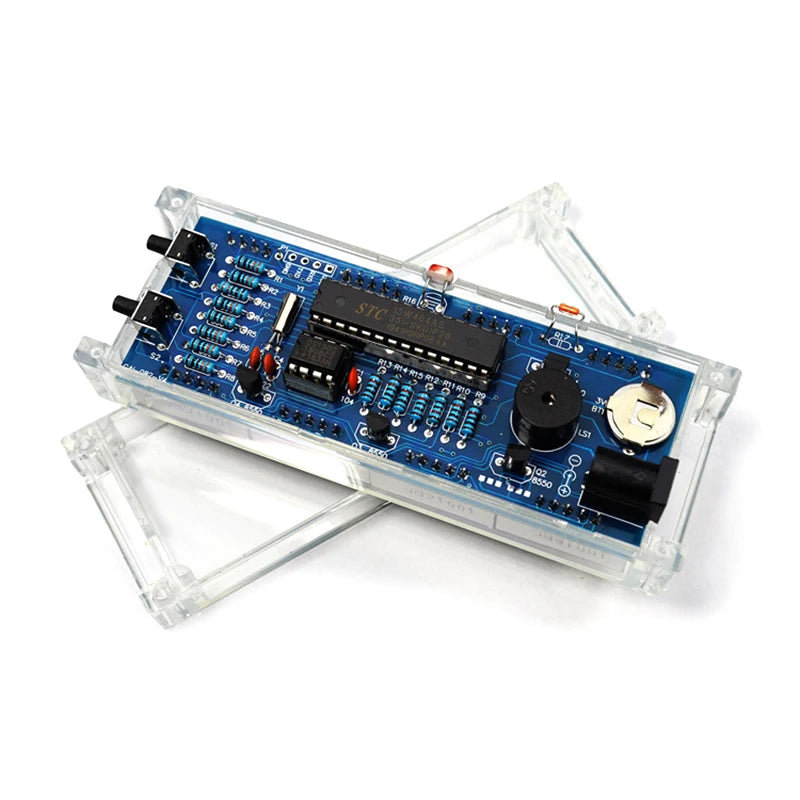 DIY LED Digital Clock Kit with Temperature Display - 51 Microcontroller Electronics Project Kit | Alarm Clock Assembly Kit for Arduino Learning