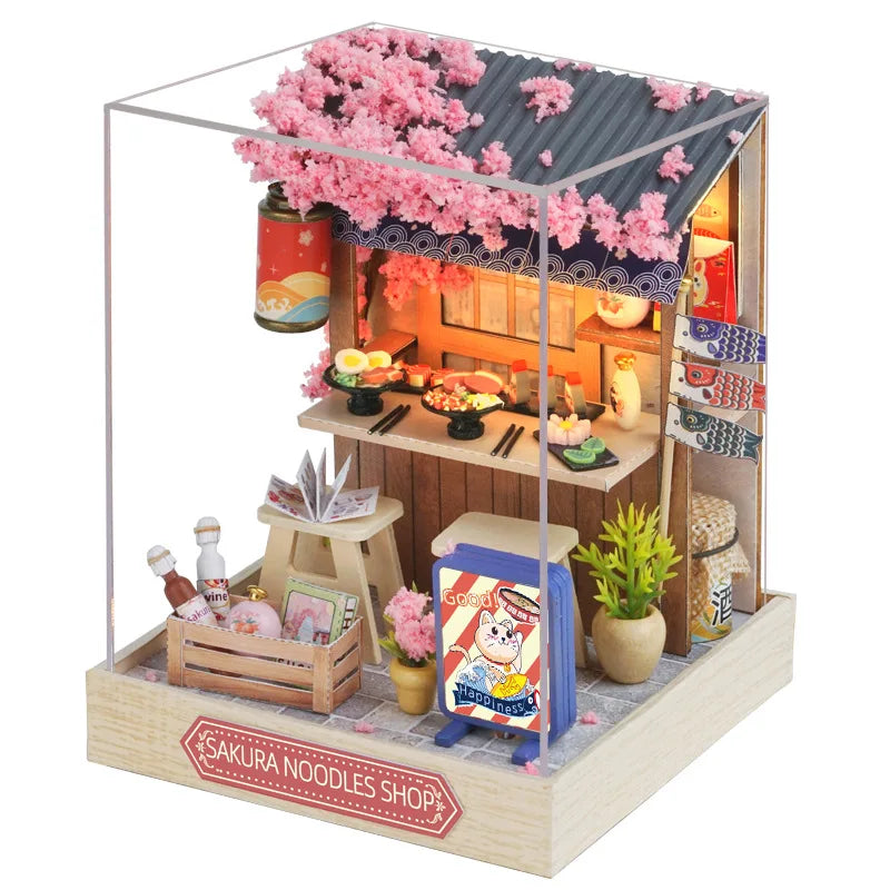 DIY Miniature Room Box Kit | 3D Wooden Puzzle Dollhouse with Furniture | Creative Hobby Gift for Adults & Teens