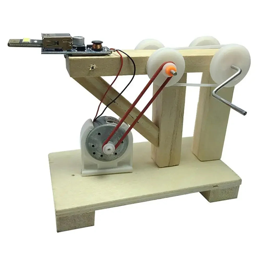 Hydraulic Lift Science Kit for Kids - DIY Educational Physics Experiment Toy | Wooden Building Model for School Projects Ages 6+ | Atmospheric Pressure Learning Set