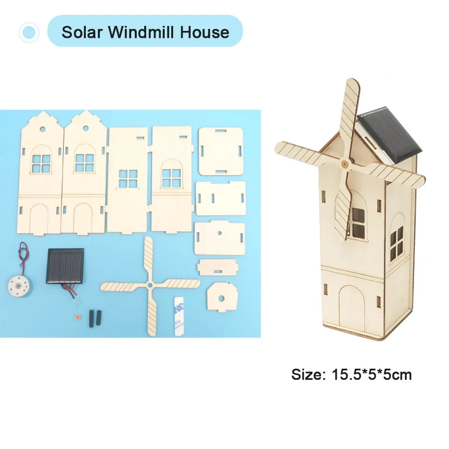DIY Science Toys Children Educational STEM Kits Car Dinosaur Model Technologia Experimental Tool Wood Puzzle Games School Supply