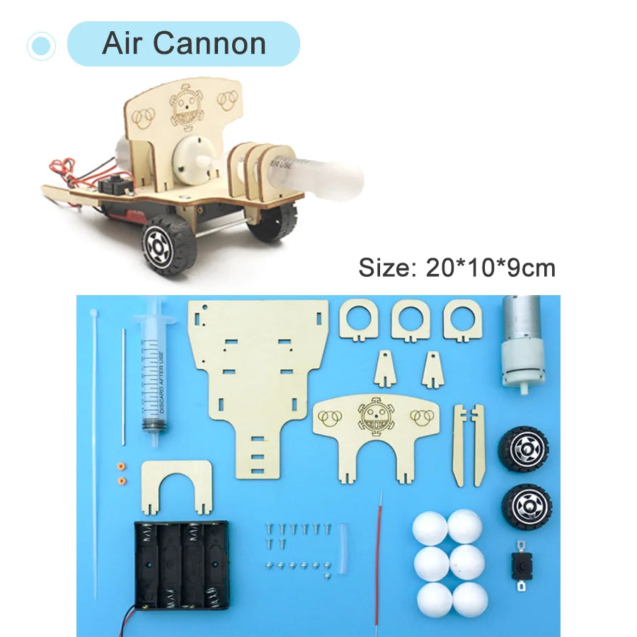 DIY Science Toys Children Educational STEM Kits Car Dinosaur Model Technologia Experimental Tool Wood Puzzle Games School Supply
