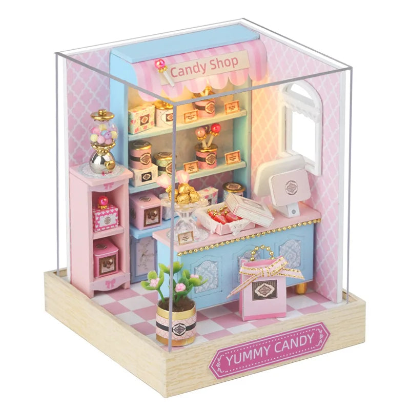 DIY Miniature Room Box Kit | 3D Wooden Puzzle Dollhouse with Furniture | Creative Hobby Gift for Adults & Teens