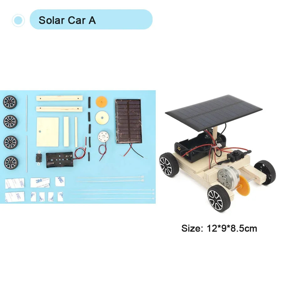 DIY Science Toys Children Educational STEM Kits Car Dinosaur Model Technologia Experimental Tool Wood Puzzle Games School Supply