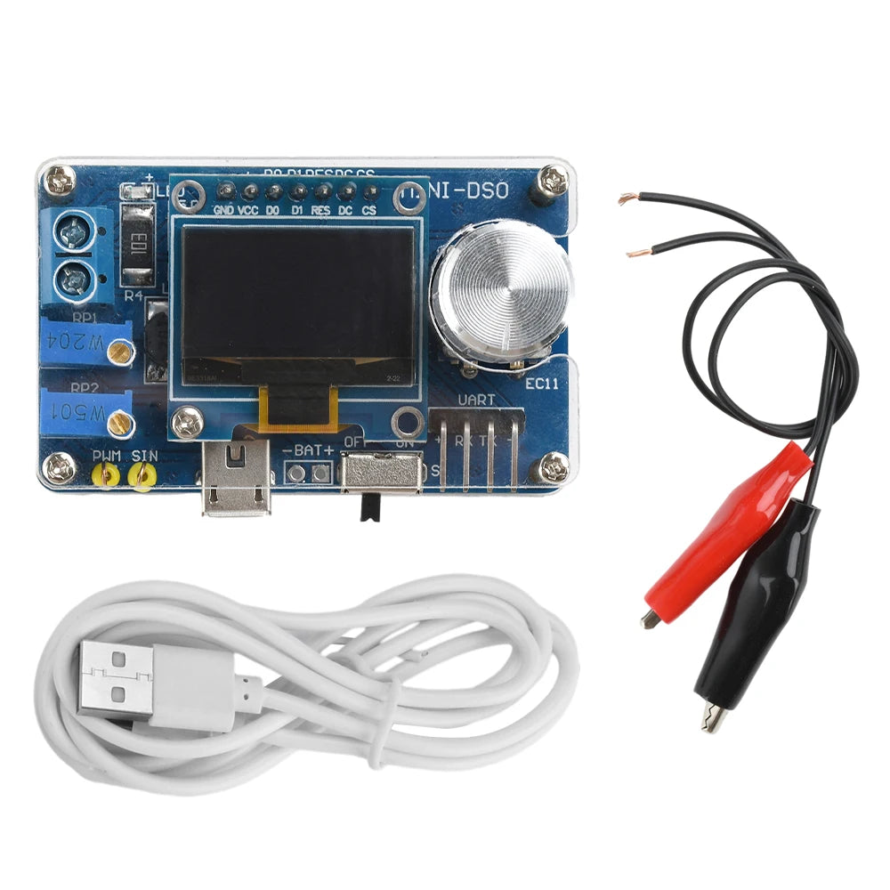 DIY Mini Digital Oscilloscope Kit with STC8K8A Microcontroller - Electronics Soldering Practice Project | Educational STEM Learning Tool for Engineers & Students